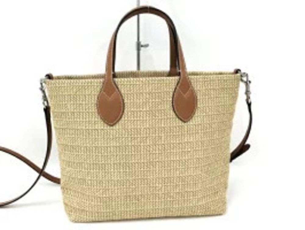 Gucci beige Tan leather handbag Straw